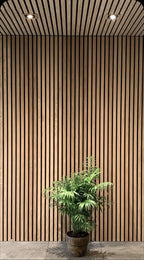 Premium Acoustic Wall Panels - Dark Oak | 60cm x 240cm