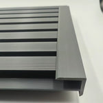 Modern Grey Outdoor Slatted Panels | Pack of 6
