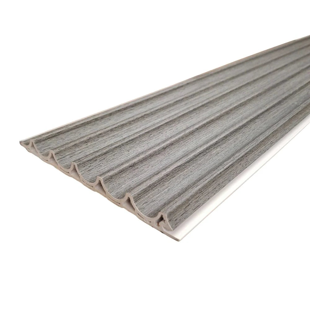 WPC Wood Effect Wave Style Wall Panels 15.9cm × 235cm (Pack of 10)