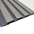 WPC Wood Effect Slatted Wall Panels 15.2 × 240cm (Set of 14)