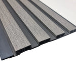 WPC Wood Effect Slatted Wall Panels 15.2 × 240cm (Set of 14)