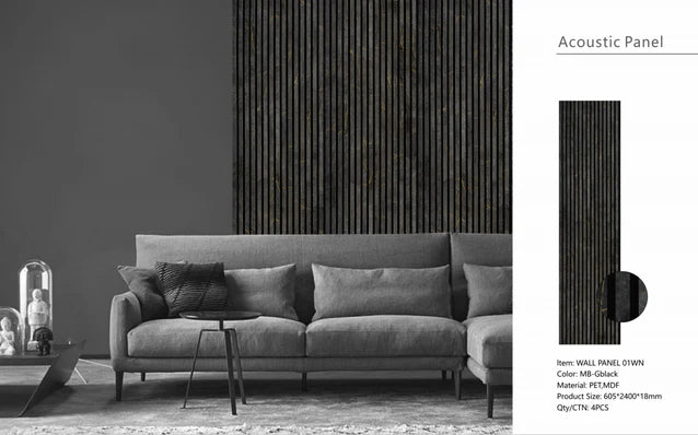 MDF Acoustic Wall Panels 60cm × 240cm