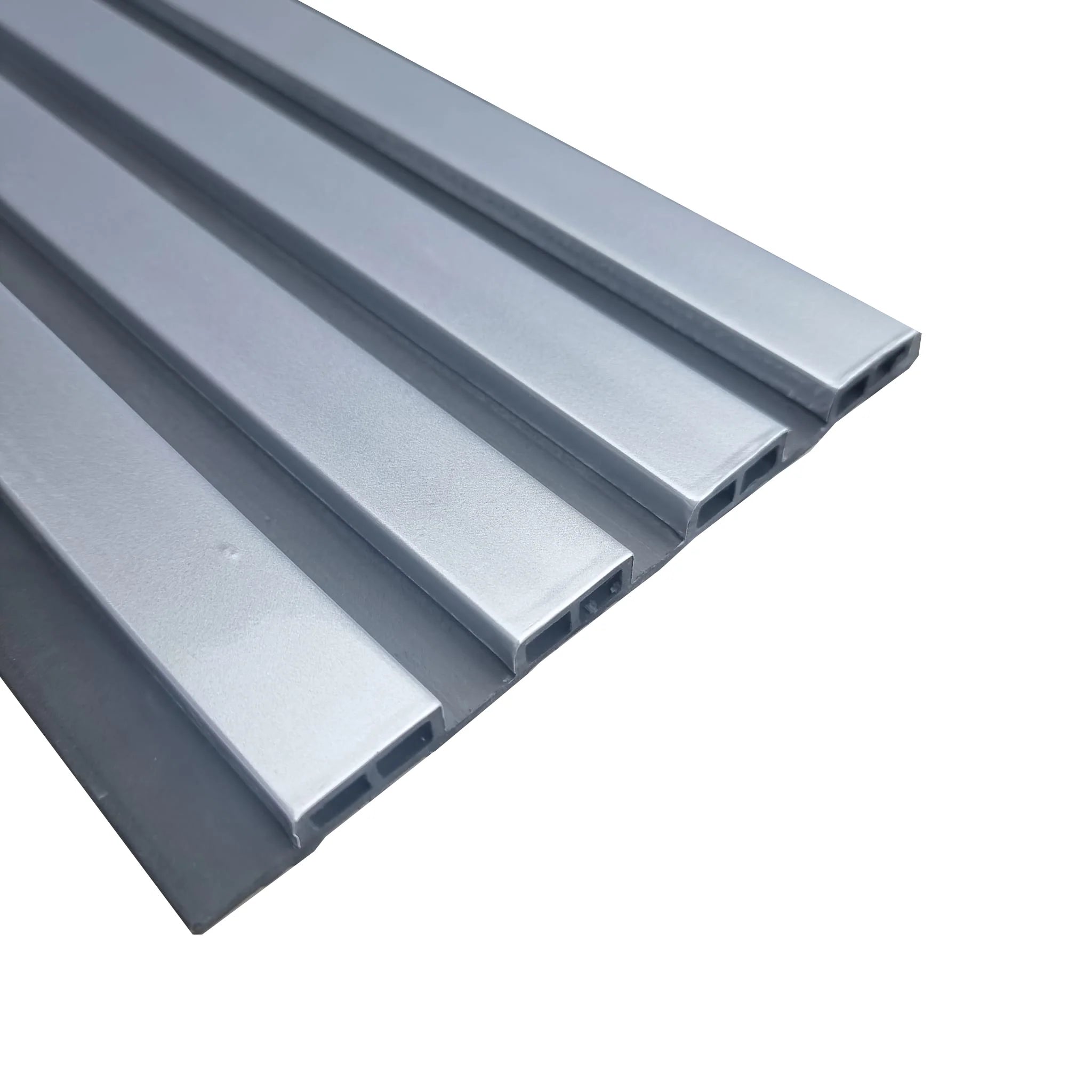 WPC Wood Effect Slatted Wall Panels 15.2 × 240cm (Set of 14)