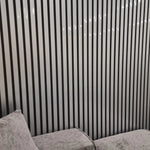 WPC Wood Effect Slatted Wall Panels 15.2 × 240cm (Set of 14)