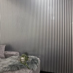 WPC Wood Effect Slatted Wall Panels 15.2 × 240cm (Set of 14)