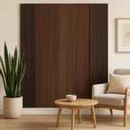 WPC Wood Effect Flat Style Wall Panels 40cm × 235cm (Pack of 5)