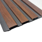 WPC Wood Effect Slatted Wall Panels 15.2 × 240cm (Set of 14)