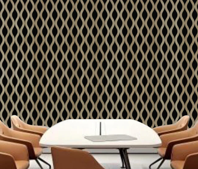 MDF Wavy Style Wall Panels – Pack of 4 | Each Panel 600mm x 2400mm