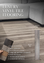 Self Adhesive Wood Effect Vinyl Flooring Tiles - 36x Floor Planks