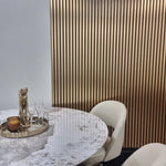 WPC Wood Effect Slatted Wall Panels 15.2 × 240cm (Set of 14)