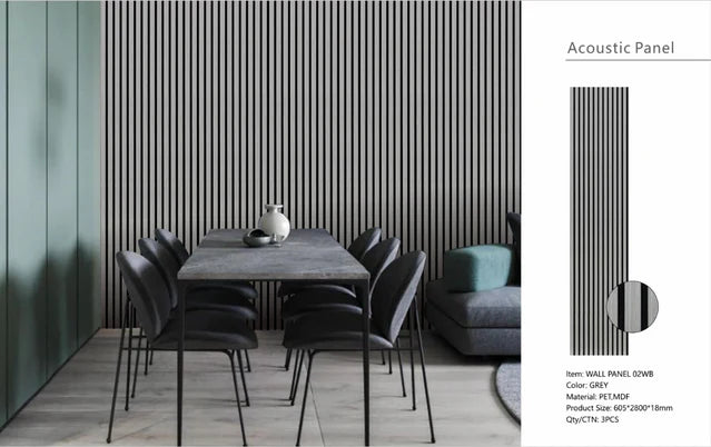 MDF Acoustic Wall Panels 280CM – Pack of 3 | Each Panel 600mm x 2800mm