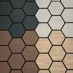 Hexagon Wood Acoustic Wall Panels – Pack of 4 | Each Panel 655mm x 800mm