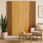 WPC Wood Effect Wave Style Wall Panels 15.9cm × 235cm (Pack of 10)