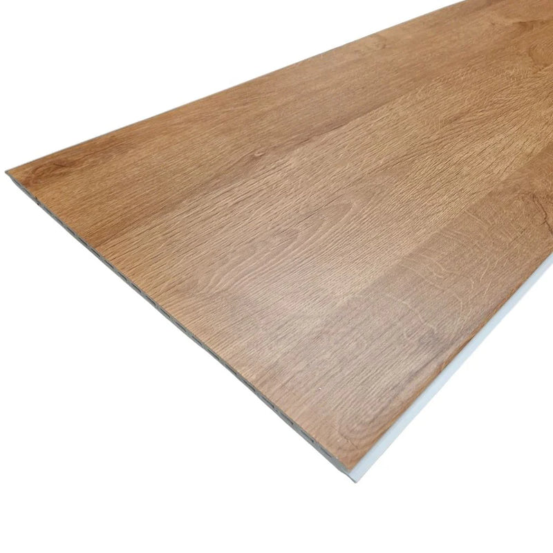 WPC Wood Effect Flat Style Wall Panels 40cm × 235cm (Pack of 5)