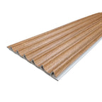 WPC Wood Effect Wave Style Wall Panels 15.9cm × 235cm (Pack of 10)