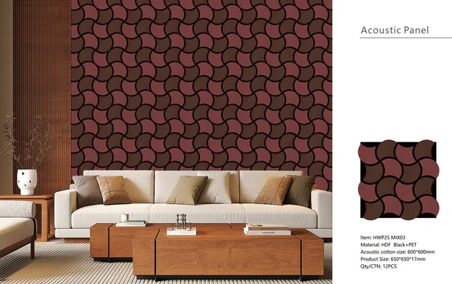 3d Wave Style Wall panels – Pack of 12 | Each Panel 610mm x 610mm