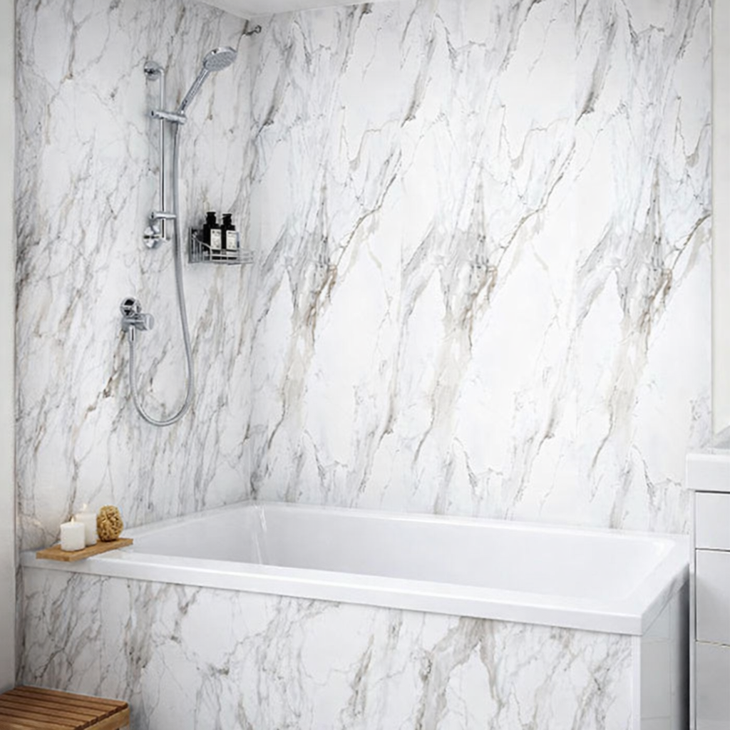 PVC Shower Panels – Pack of 4 | Each Panel 600mm x 2400mm