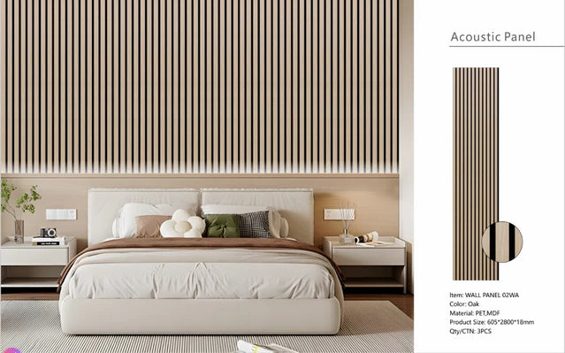 MDF Acoustic Wall Panels 280CM – Pack of 3 | Each Panel 600mm x 2800mm