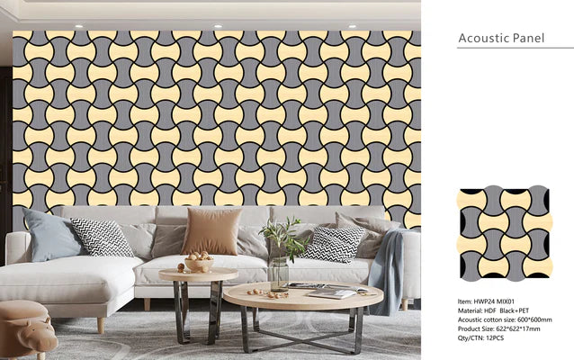 Modern 3D Wall Panels – Pack of 12 | Each Panel 610mm x 610mm