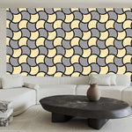 3d Wave Style Wall panels – Pack of 12 | Each Panel 610mm x 610mm