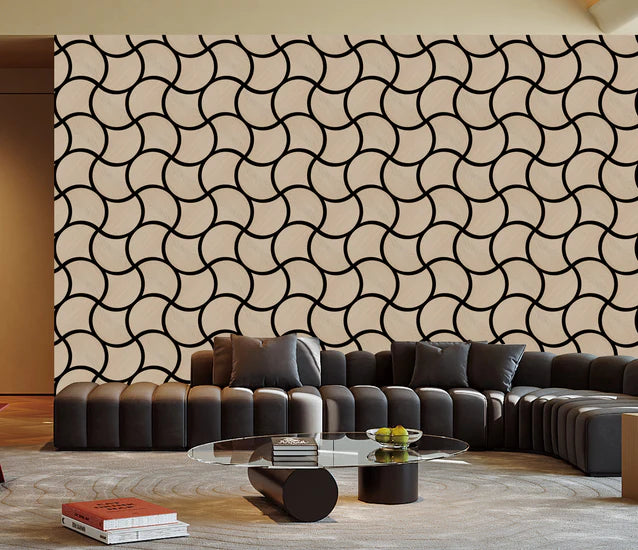 3d Wave Style Wall panels – Pack of 12 | Each Panel 610mm x 610mm