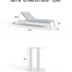 Outdoor Sun Lounger - White