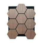 Hexagon Wood Acoustic Wall Panels – Pack of 4 | Each Panel 655mm x 800mm
