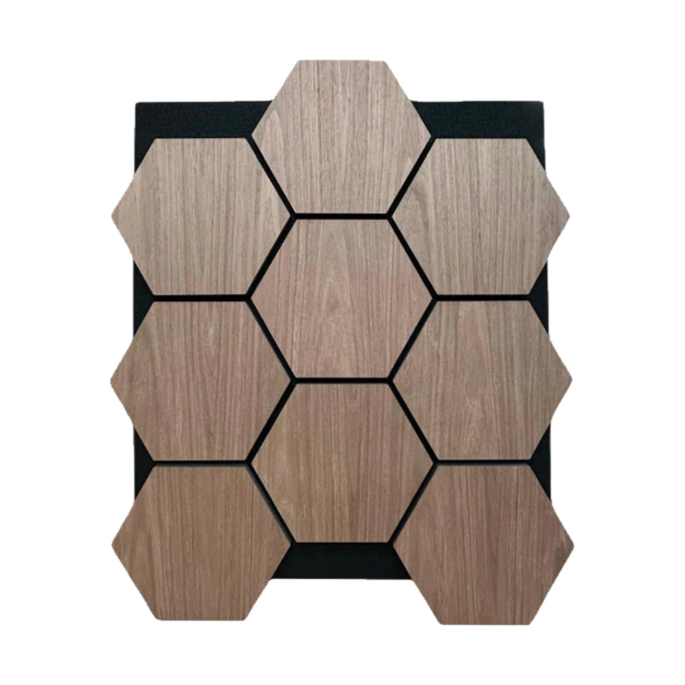 Hexagon Wood Acoustic Wall Panels – Pack of 4 | Each Panel 655mm x 800mm