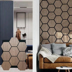 Hexagon Wood Acoustic Wall Panels – Pack of 4 | Each Panel 655mm x 800mm