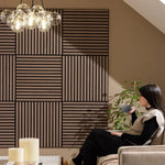 Square Wood Acoustic Wall Panels | 60 x 60cm