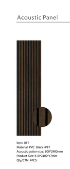 MDF Acoustic Wall Panels 60cm × 240cm