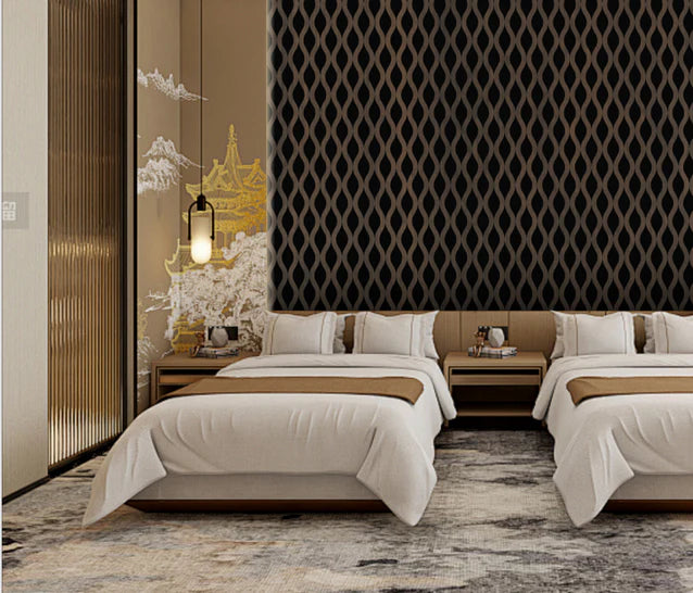 MDF Wavy Style Wall Panels – Pack of 4 | Each Panel 600mm x 2400mm