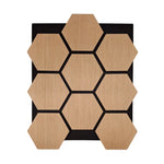Hexagon Wood Acoustic Wall Panels – Pack of 4 | Each Panel 655mm x 800mm