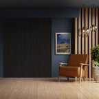 Premium Acoustic Wall Panels - Charcoal Black | 60cm x 240cm