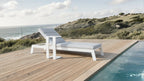 Outdoor Sun Lounger - White