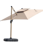 Elegant Cantilever Patio Umbrella with Solar LED Lights