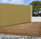 Modern Khaki Outdoor Slatted Panels | Pack of 6