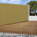 Modern Khaki Outdoor Slatted Panels | Pack of 6