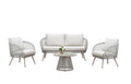Natural 4-Seater Outdoor Lounge Set