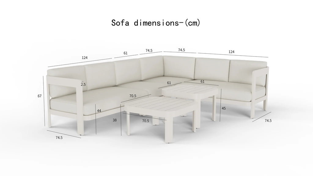 Outdoor Range - 8 Seater Corner Lounge Set