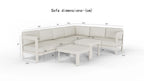 Outdoor Range - 8 Seater Corner Lounge Set