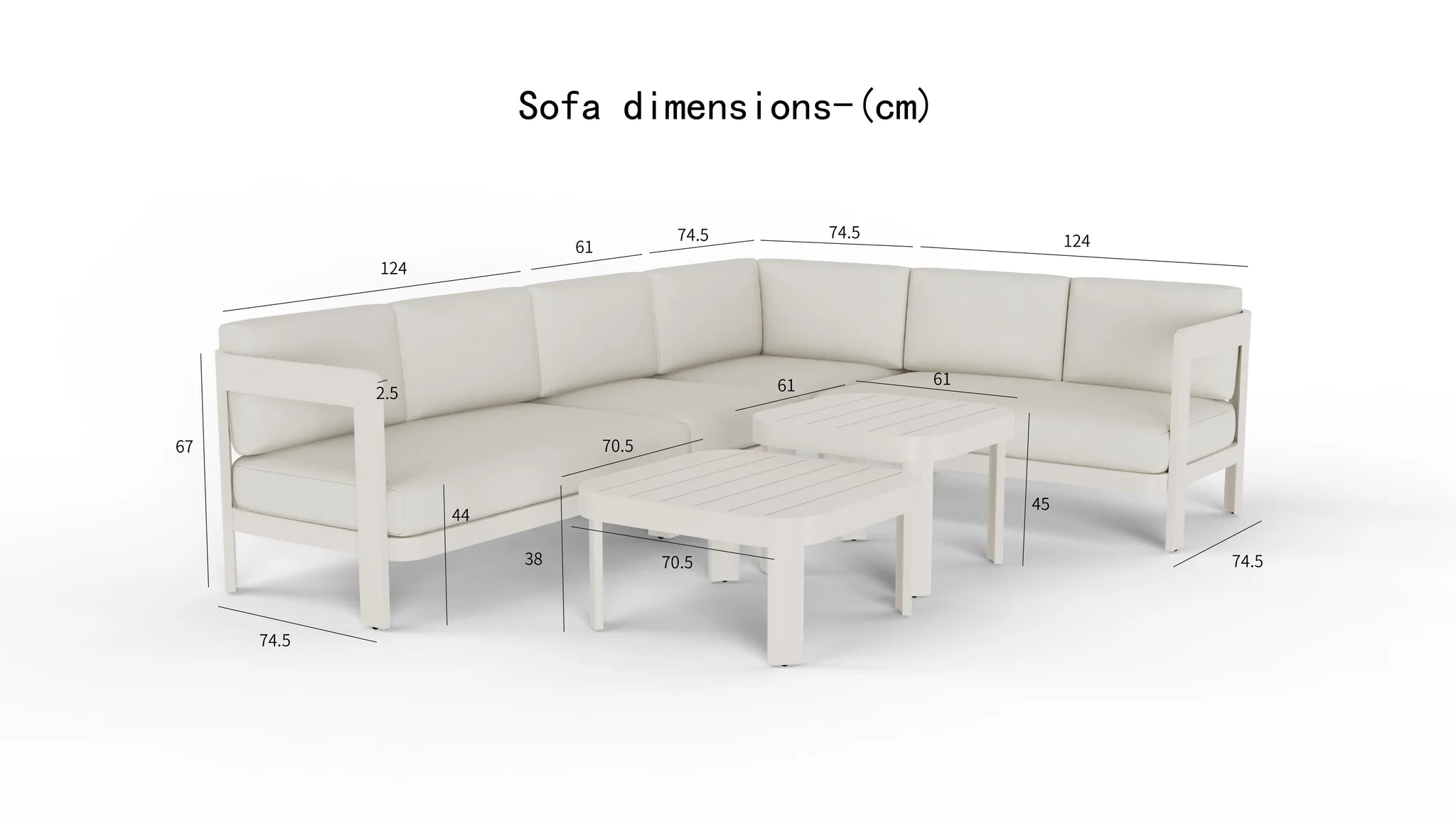 Outdoor Range - 8 Seater Corner Lounge Set
