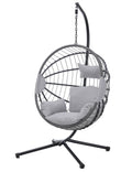 Relaxing Hanging Egg Chair with Cushion – Light Grey