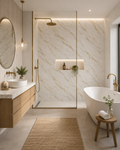 Elegant SPC Shower Panels | Pack of 2 | 90 x 240cm Each Panel